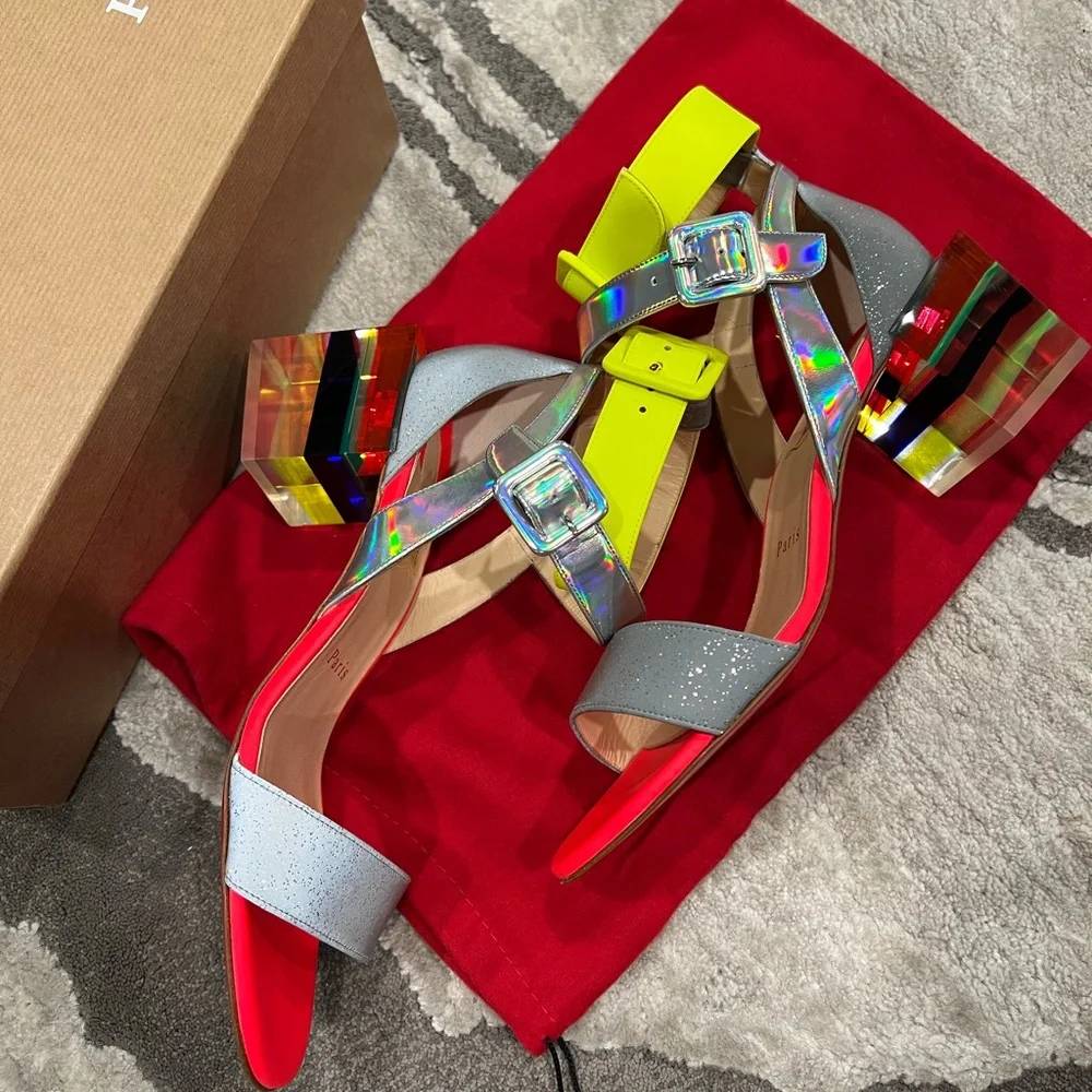 Christian Louboutine Cineticadoll leather luxury sandals ⭐️ - Picture 9 of 14